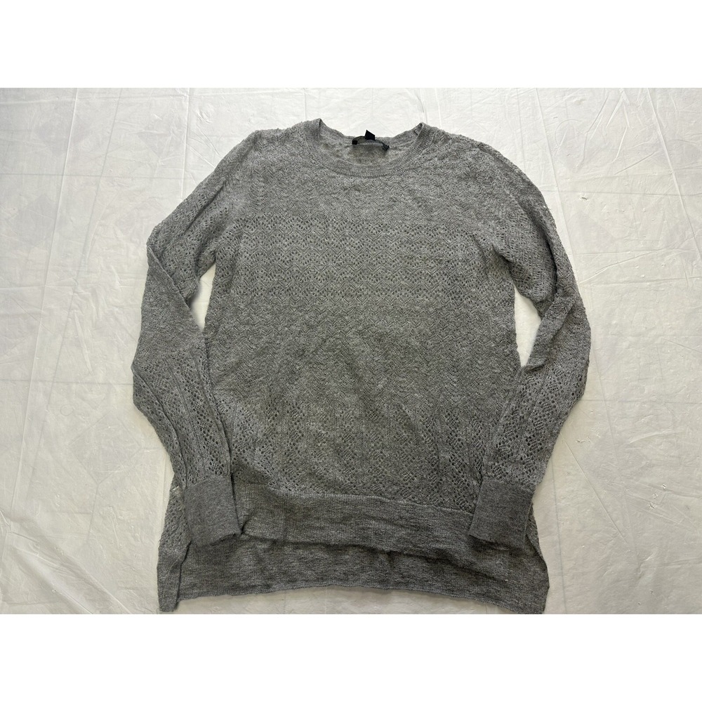 Ann Taylor Mohair Sweater Gray Womens Size XS Lightweight